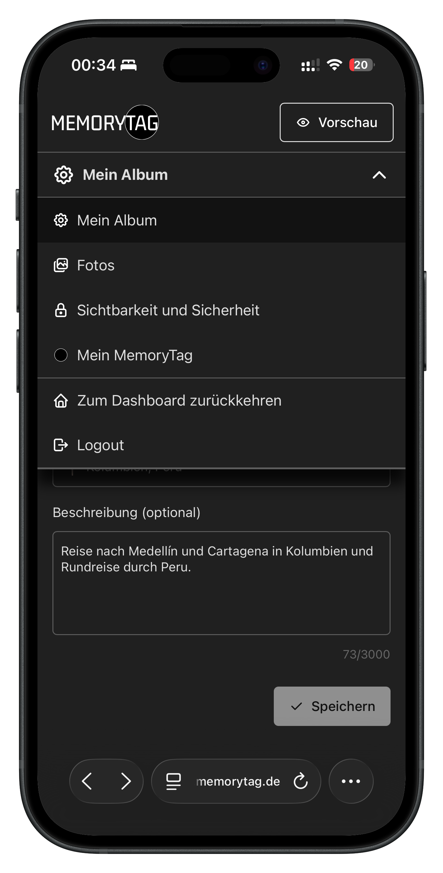 iPhone mit Admin Portal